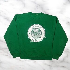 Vintage 1980s Zodiac USA Bull Terrier Dog Graphic Crewneck Kids Sweatshirt